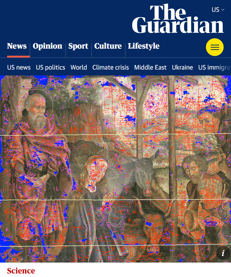 The Guardian coverage of Luminato's AI-based art restoration technology